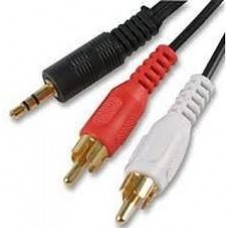 Cable Audio 3.5mm Male To RCA-2 Male 3M