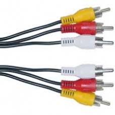 Cable Audio RCA-3 Male To RCA-3 Male 1.5M Cable Audio RCA-3 Male To RCA-3 Male 1.5M