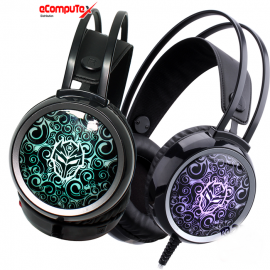 HEADSET GAMING REXUS F-19 MIC WITH LED