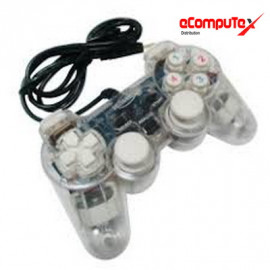 GAMEPAD GETAR TRANSPARAN LAMPU SINGLE