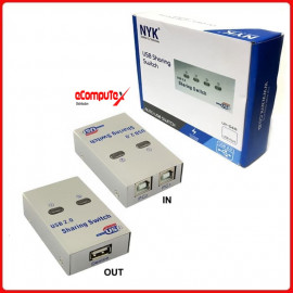 USB DATA SWITCH AUTO 1 TO 2 NYK USB PRINTER