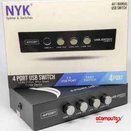 USB DATA SWITCH MANUAL 1 TO 4 NYK USB PRINTER