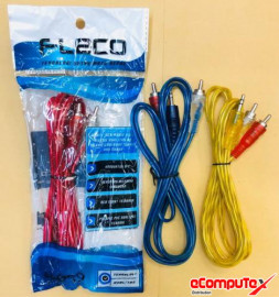 CABLE AUDIO FLECO JACK 3.5 TO RCA-2 TRANSPARAN