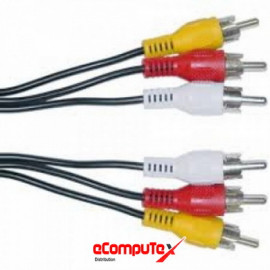 CABLE AUDIO RCA-3 TO RCA-3 1.5M