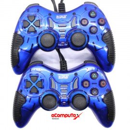 GAME PAD GETAR TURBO DUALSHOCK COLORS DOUBLE