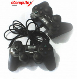 GAMEPAD GETAR HITAM DOUBLE