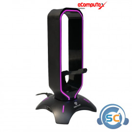 HEADSET HOLDER REXUS 3 IN 1 RGB BUNGEE J3