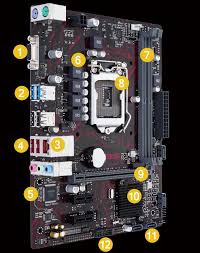 MOTHERBOARD ASUS H110M-V LGA 1151