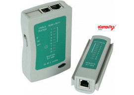 CABLE LAN TESTER RJ45 RJ11 + BATTTERY TESTER KABEL JARINGAN  CAT5 UTP