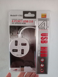 USB HUB 2.0 4 PORT BULAT HIGH SPEED SUPPORT 1 TB