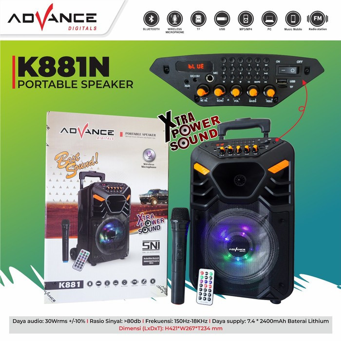 Speaker top bluetooth mic